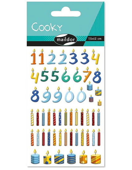 Autocollants Cooky : Bougies