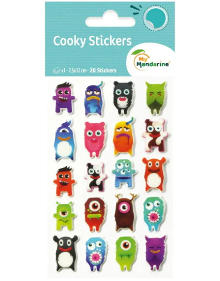 Autocollants Cooky : Monstres