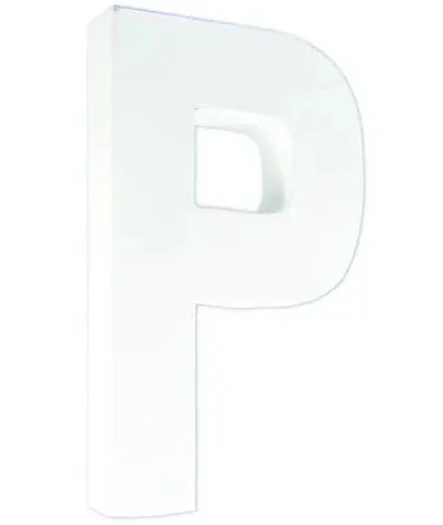 LETTRES ET CHIFFRES EN CARTON - LETTRE P