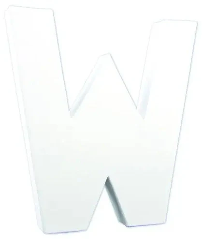 LETTRES ET CHIFFRES EN CARTON - LETTRE W