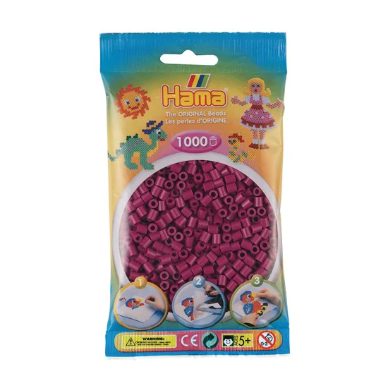 PQT. 1000 PERLES HAMA MIDI - PRUNE