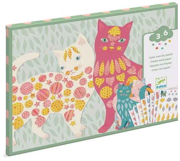 CREER AVEC PAPIER/JOLIS CHATS D ELODIE