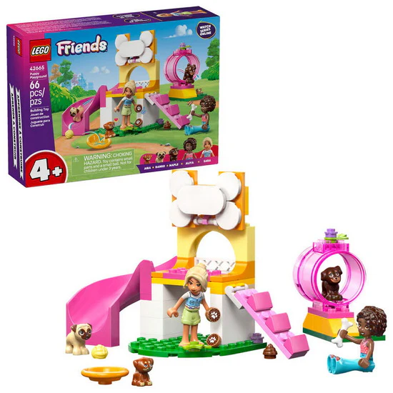 L’aire de jeux des chiots