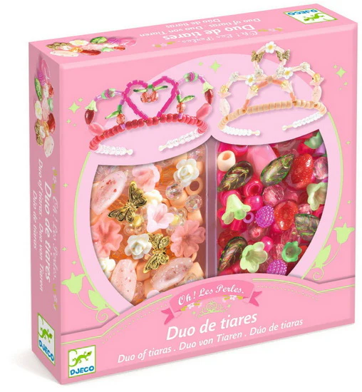 Duo de tiares roses