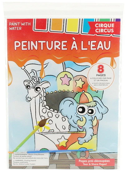 Peinture à l'eau magique - Cirque