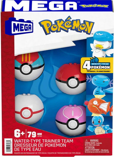 MEGA Pokémon équipe d'entraineurs de type Eau