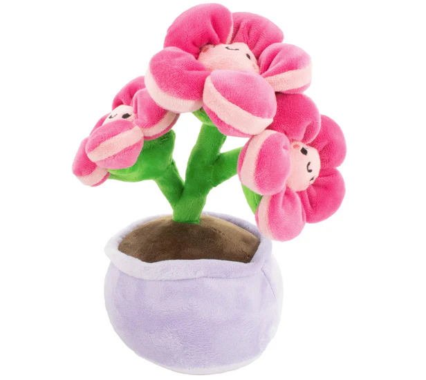 Peluche fleur rose
