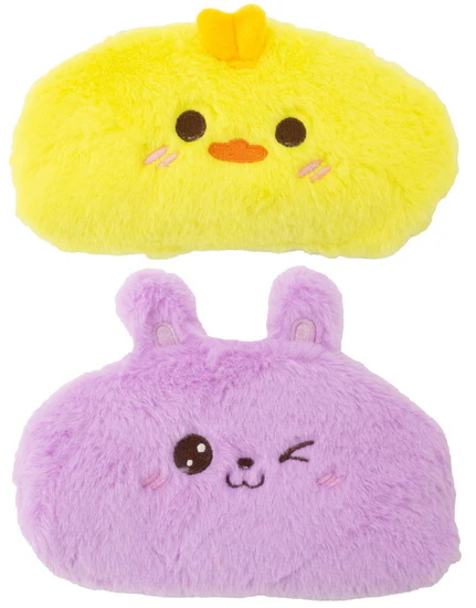 Étui à crayon peluche réversible