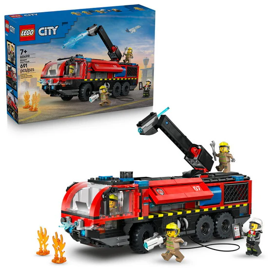 Le camion de pompiers de l'aéroport