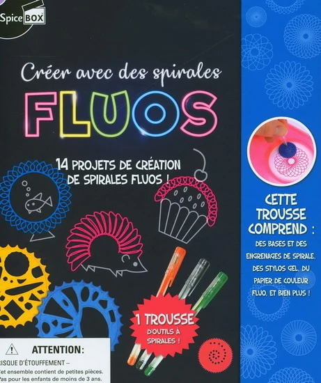 Créer avec des spirales fluos