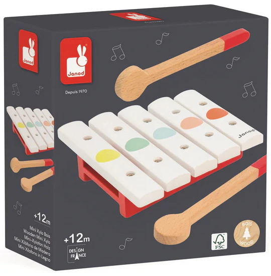 Xylophone en bois confetti