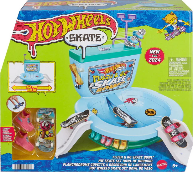 Hot Wheels Ensemble planche a roulettes Skate Flush & Go