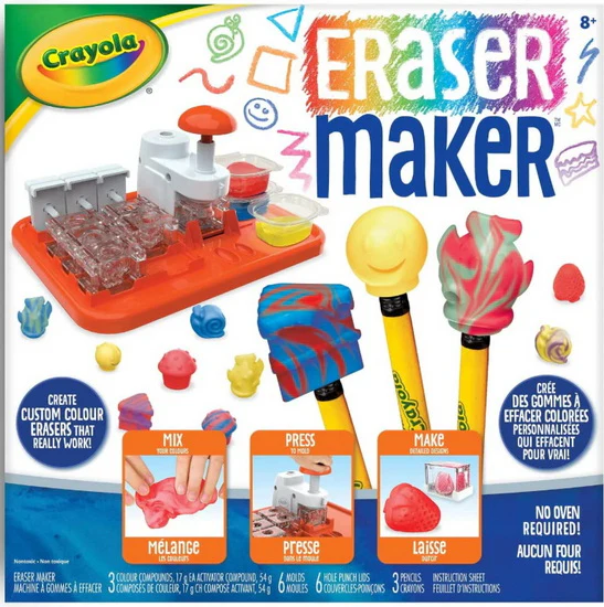 Coffret de fabrication de gommes à effacer Crayola