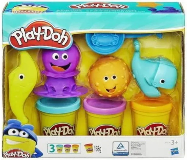 Ensemble pâte à modeler sous l'océan
