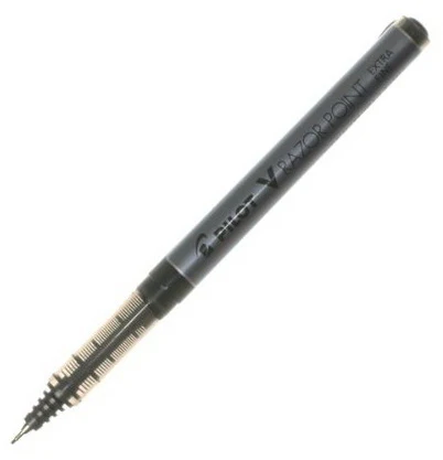 Stylo à pointe poreuse Razor noir